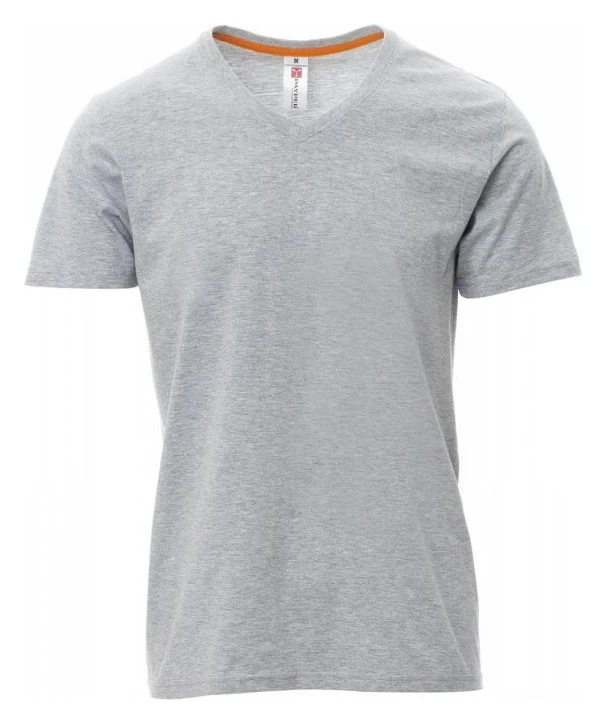 V-NECK MELANGE - GRIS CHINÉ - Devant