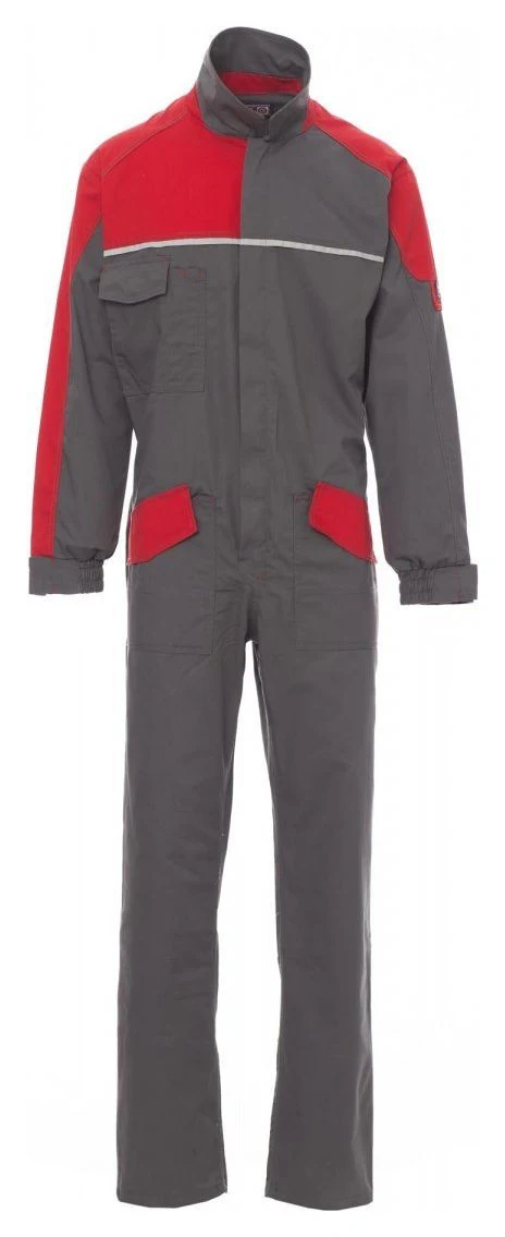 GRIS ACIER/ROUGE