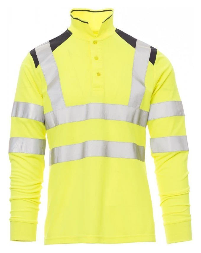 GUARD+WINTER - JAUNE FLUO/BLEU MARINE - Devant