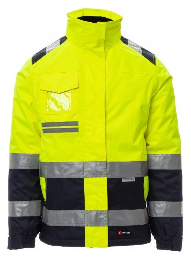 HISPEED LADY - JAUNE FLUO/BLEU MARINE - Devant