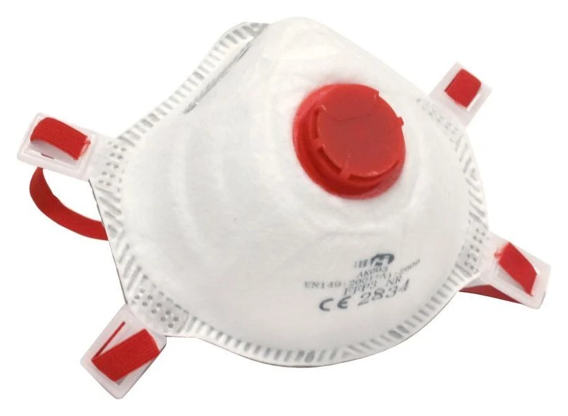AK003 DUST MASK FFP3 - BLANC/ROUGE - Devant