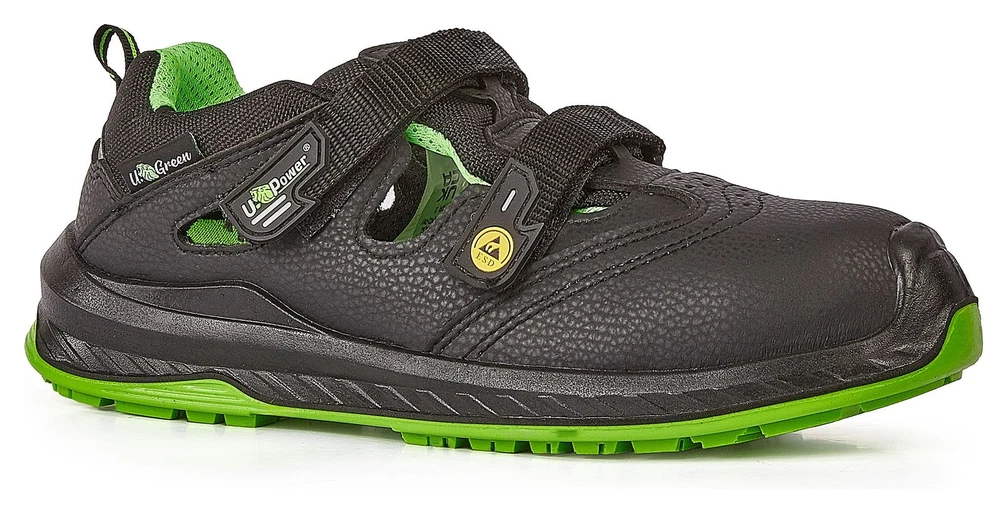 BROOK UK s ESD - Black / Verde Fluo - Devant