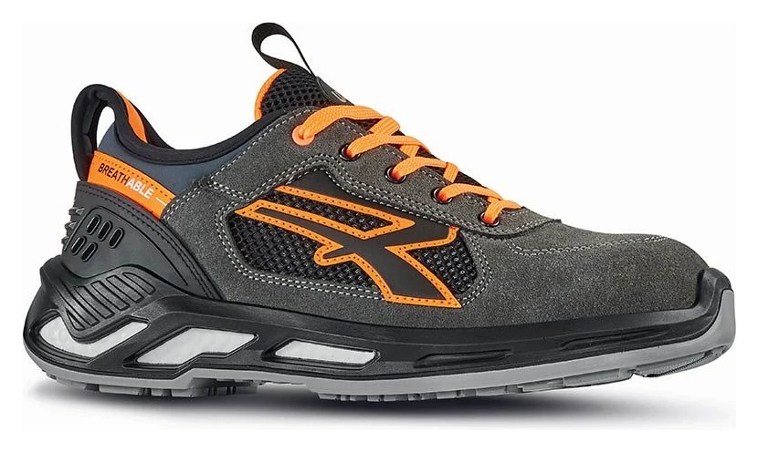 RYDER s ESD - Grey / Orange Fluo - Devant