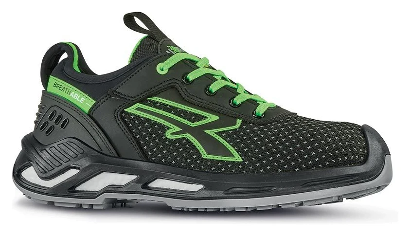 BRYAN s ESD - Black / Verde Fluo - Devant