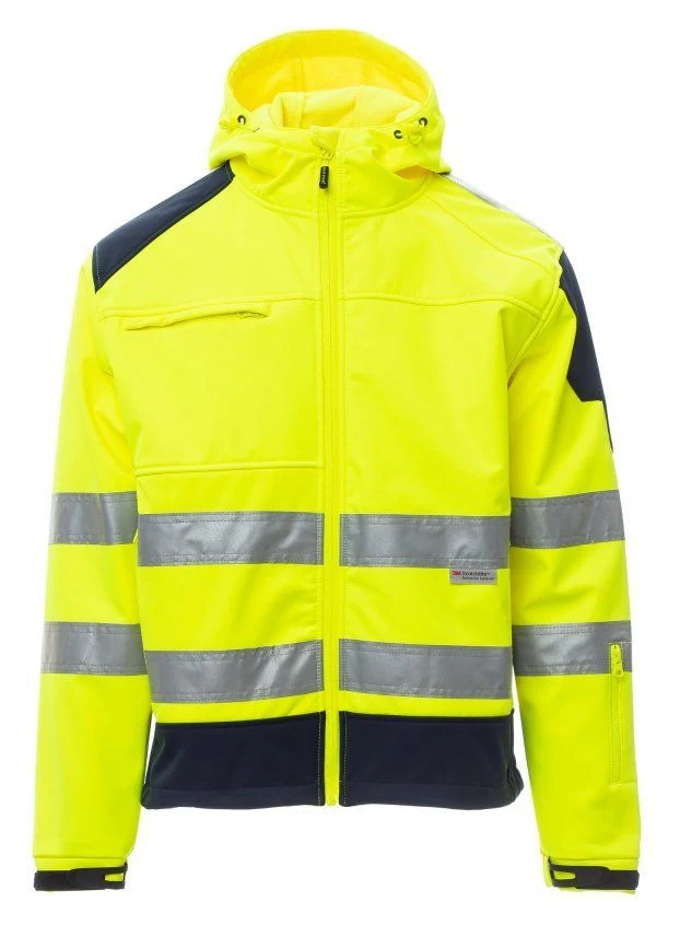 SHINE 2.0 - JAUNE FLUO/BLEU MARINE - Devant