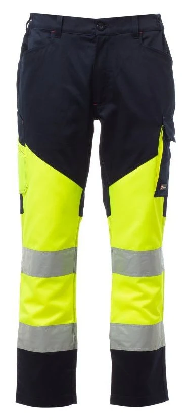 WORKING - JAUNE FLUO/BLEU MARINE - Devant