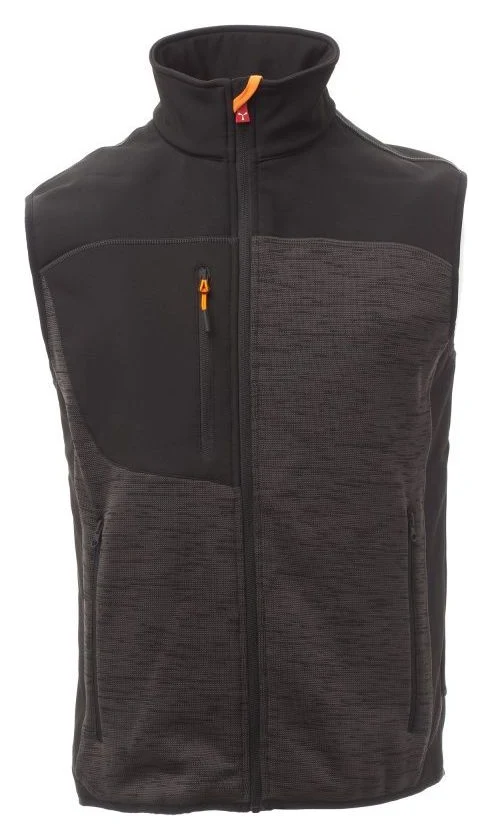 GRIS ACIER CHINÉ/NOIR-ORANGE FLUO