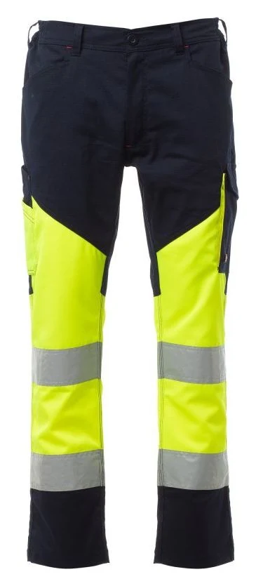 WORKING SUMMER - JAUNE FLUO/BLEU MARINE - Devant