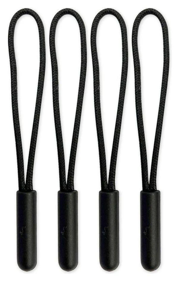 ZIPPER PULL CORDS - NOIR - Devant