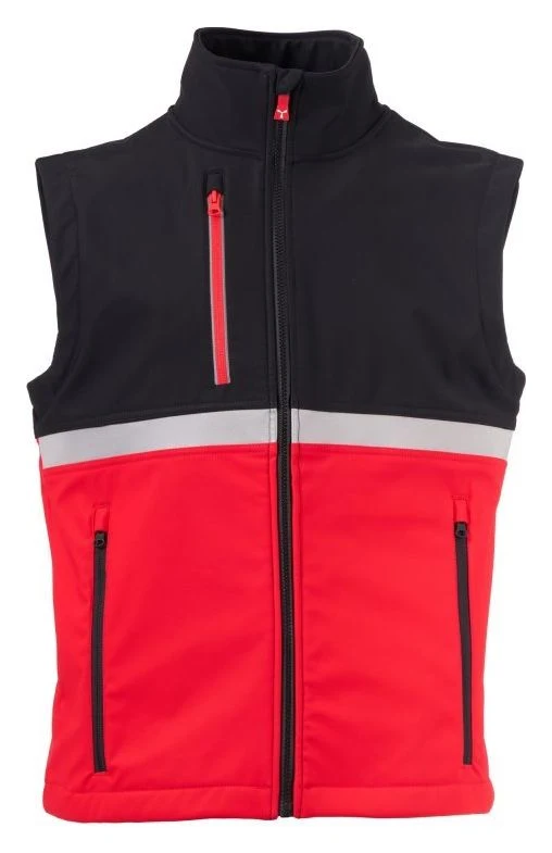 WISE VEST - ROUGE/NOIR - Devant