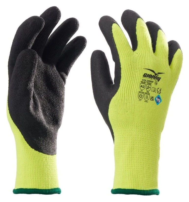 COLDGRIP - JAUNE FLUO/NOIR - Devant