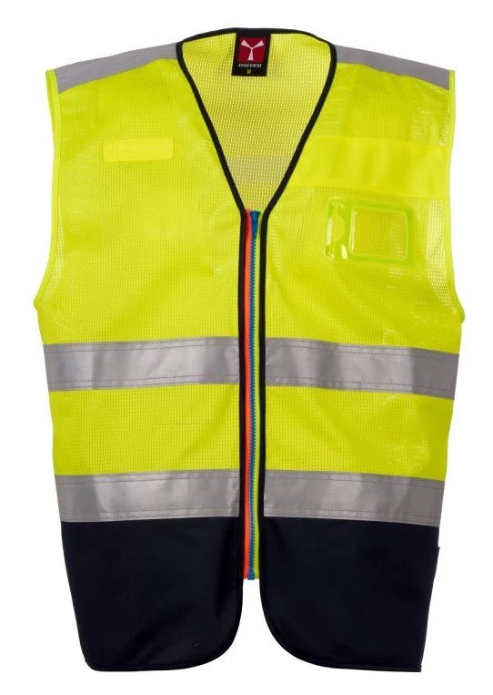 ACK MESH - JAUNE FLUO/BLEU MARINE - Devant