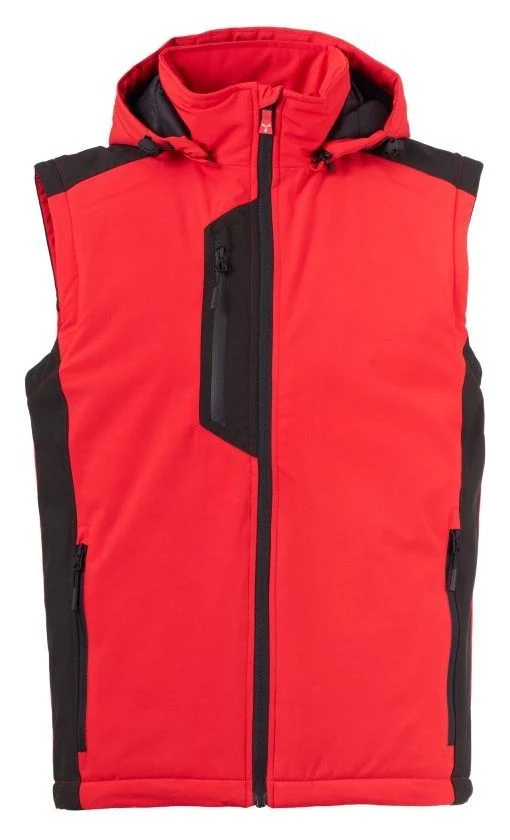 GALWAY VEST ULTRALITE PAD 140 - ROUGE/NOIR - Devant